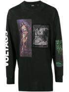 Diesel Printed Longsleeved T-shirt - Black