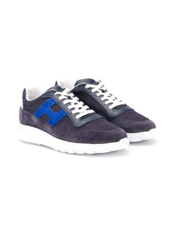 Hogan Kids Panelled Sneakers - Blue