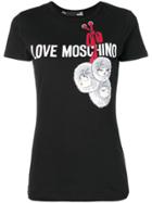 Love Moschino Logo Printed T-shirt - Black