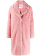 Stand Camille Faux-shearling Coat - Pink
