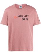 Les Hommes Urban Logo T-shirt - Pink