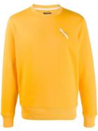Saturdays Nyc Logo Print Crew Neck Sweatshirt - Yellow