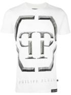 Philipp Plein Winter T-shirt, Size: Medium, White, Cotton