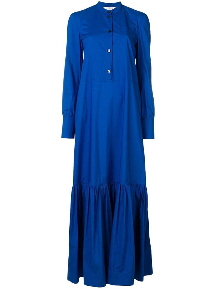 La Doublej Maxi Shirt Sress - Blue
