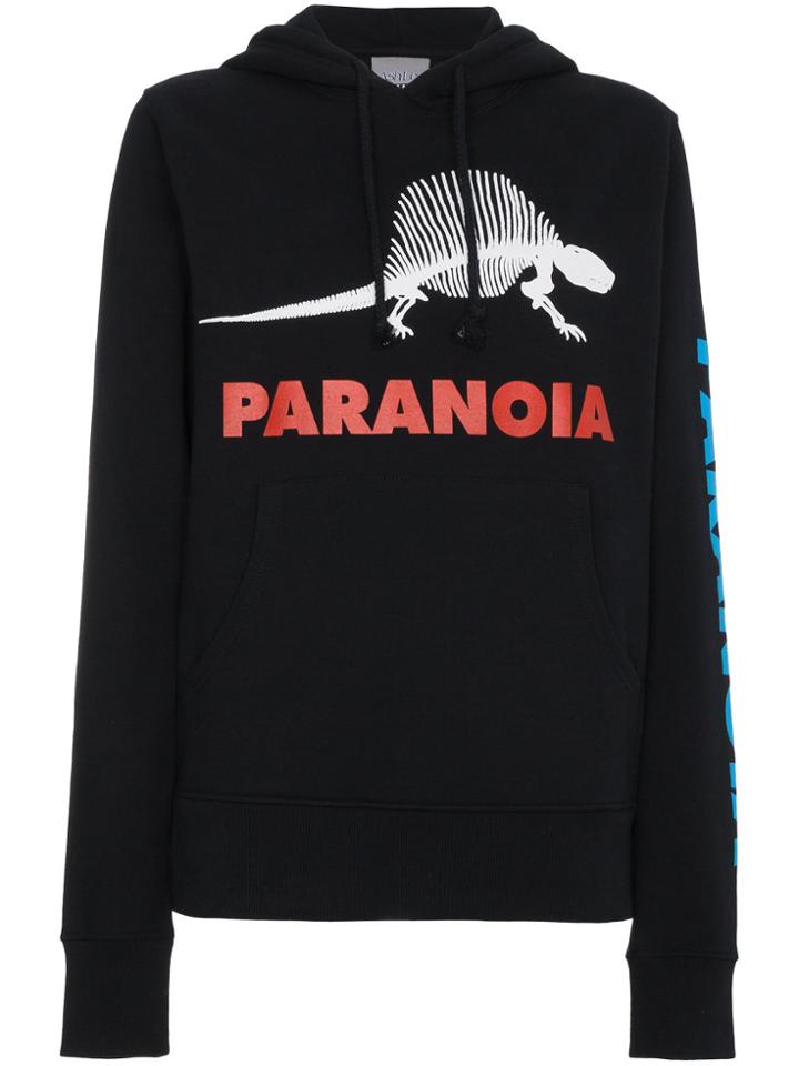 Ashley Williams Paranoia Hoodie With Dinosaur Print - Black