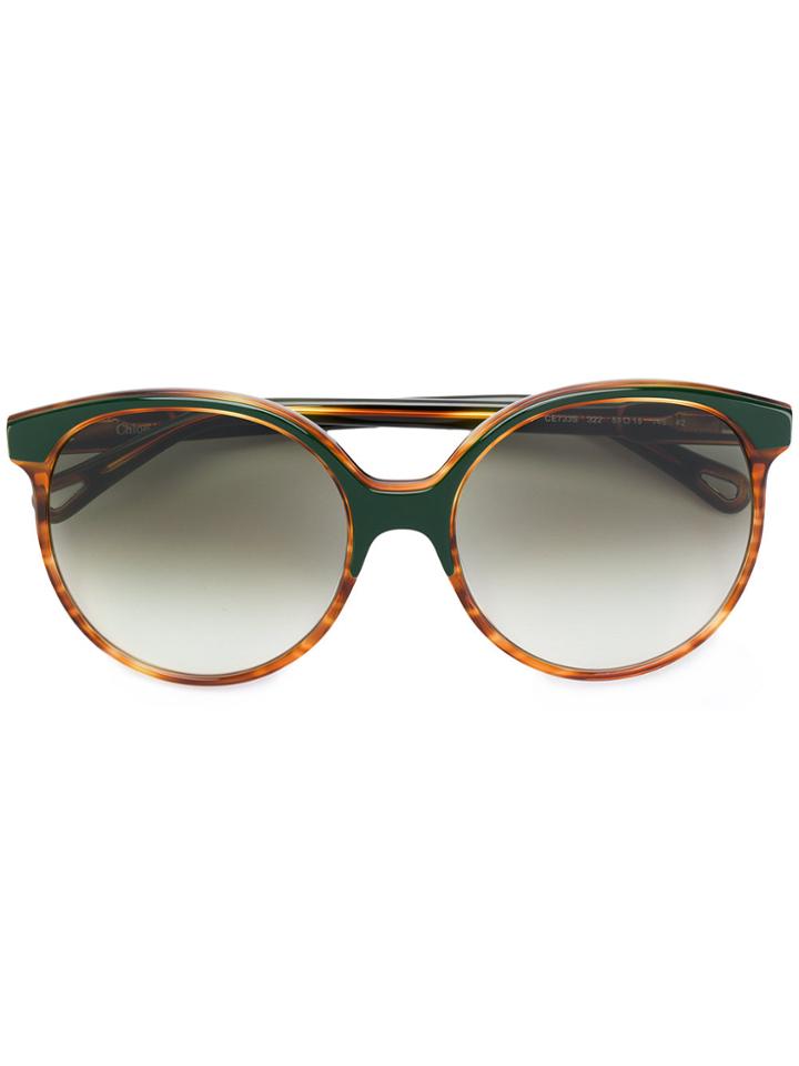 Chloé Eyewear Round Framed Sunglasses - Brown
