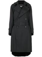 Junya Watanabe Belted Double Breasted Coat - Black