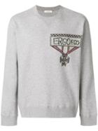 Valentino Military Print Sweatshirt - Grey