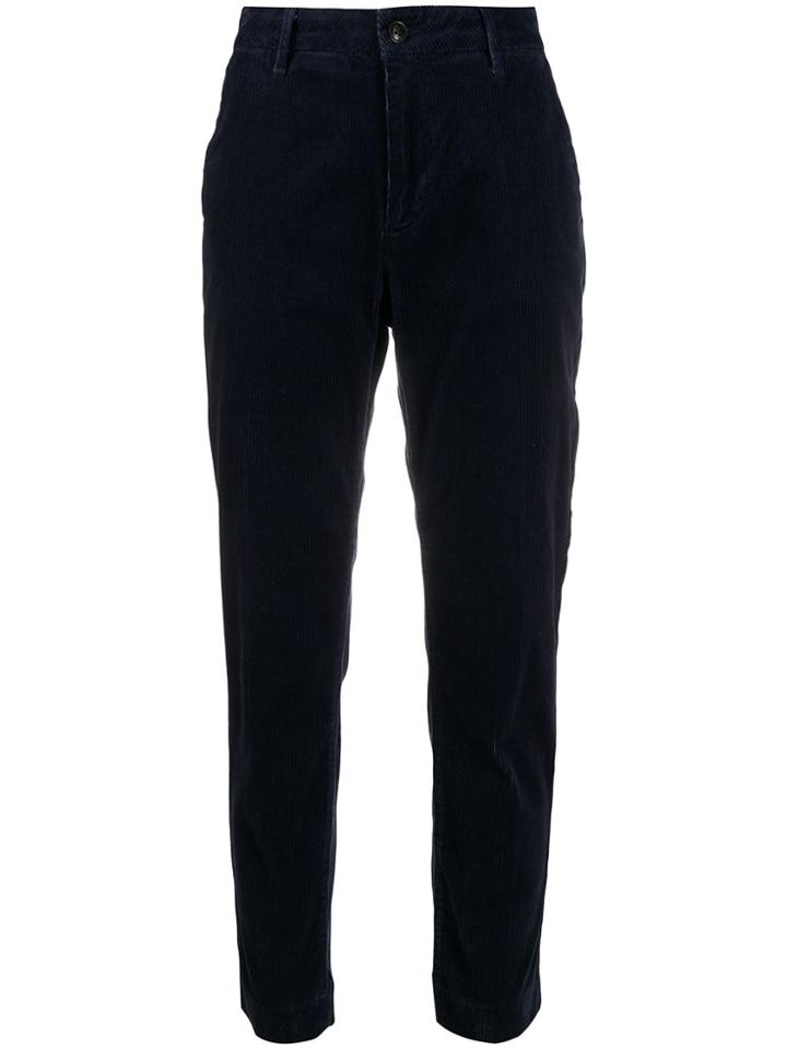 Closed Slim-fit Corduroy Trousers - Blue