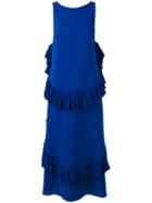 No21 - Shift Dress - Women - Silk/acetate - 40, Blue, Silk/acetate