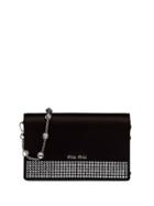 Miu Miu Starlight Satin Clutch - Black