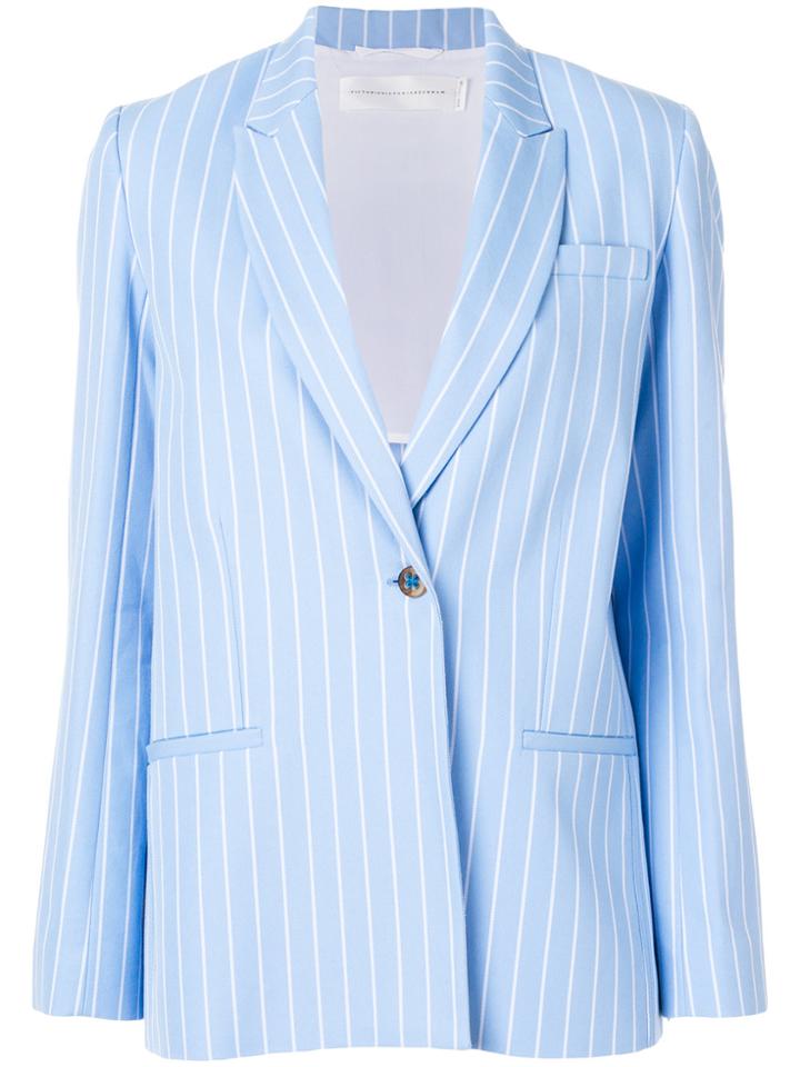 Victoria Victoria Beckham Tailored Fitted Blazer - Blue