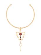 Joanna Laura Constantine Statement Triangle Arch Necklace - Gold