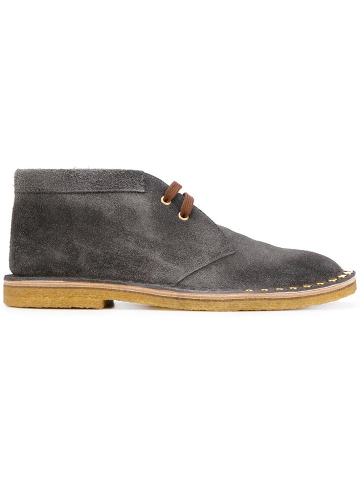Prada Studded Desert Boots - Green