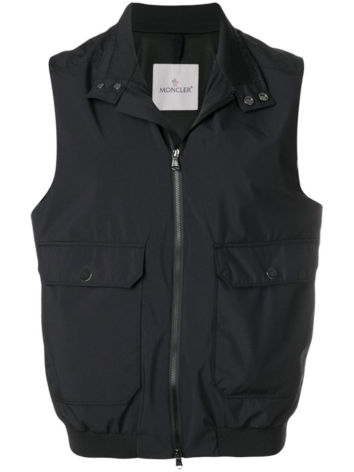 Moncler Zipped Vest - Blue