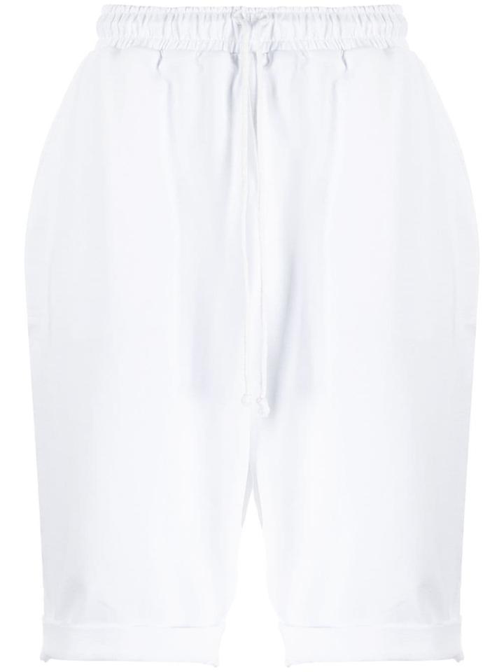 Alchemy Knee Length Track Shorts - White
