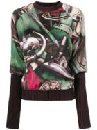 Jean Paul Gaultier Vintage Scraps Print Blouse - Multicolour