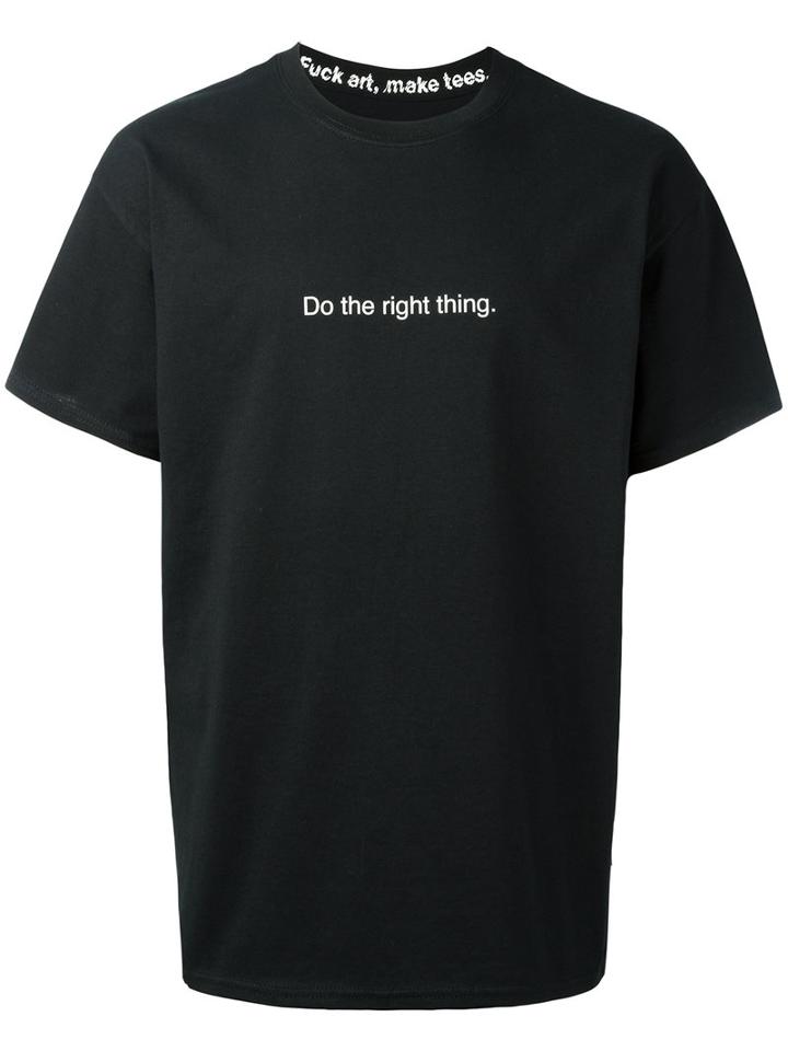 F.a.m.t. - Do The Right Thing T-shirt - Unisex - Cotton - S, Black, Cotton