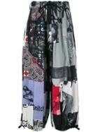 Yohji Yamamoto Patchwork Balloon Trousers - Black