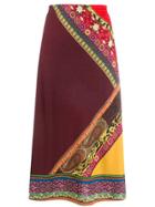Etro Printed A-line Skirt - Red