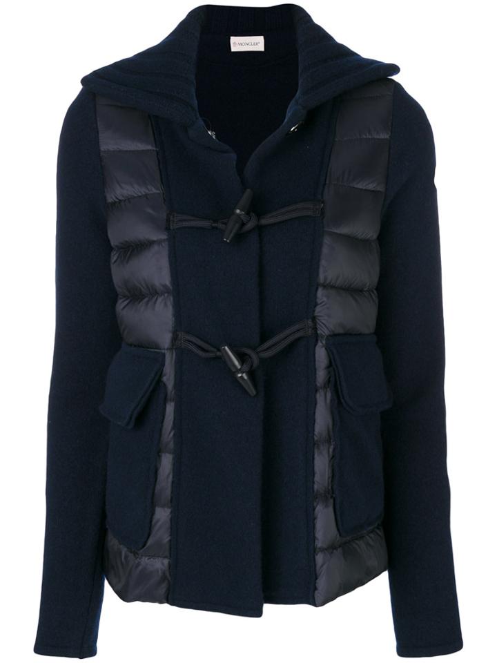 Moncler Contrast Fitted Jacket - Blue