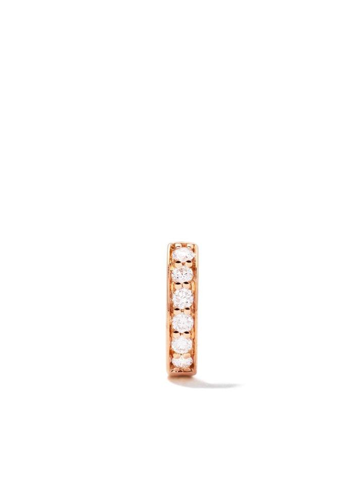 Alinka 18kt Rose Gold Irina Diamond Huggie Earring