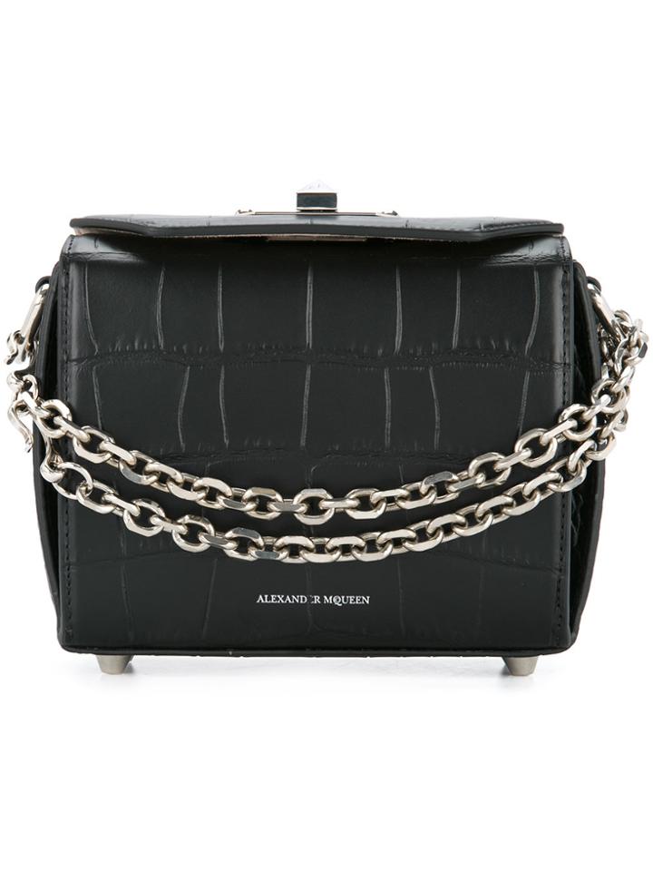 Alexander Mcqueen Mini Box Bag - Black