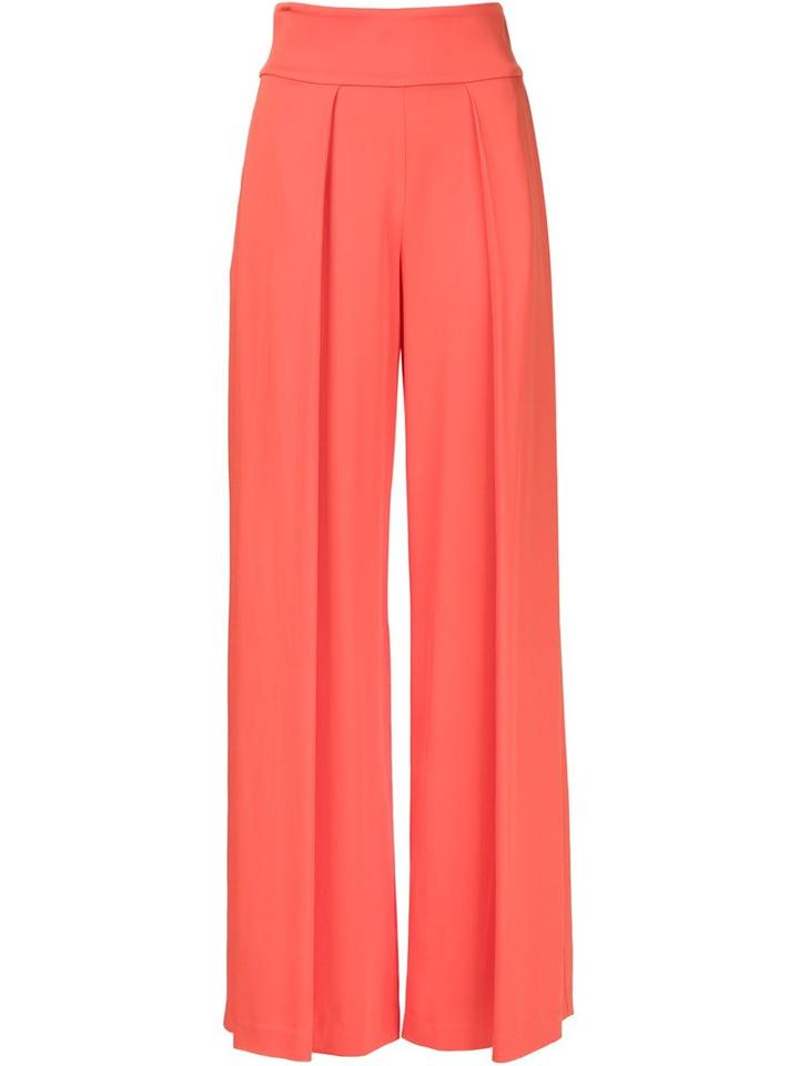 Nicole Miller Palazzo Trousers, Women's, Size: 6, Pink/purple, Rayon/spandex/elastane