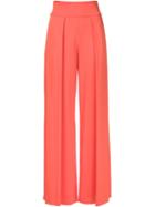 Nicole Miller Palazzo Trousers, Women's, Size: 6, Pink/purple, Rayon/spandex/elastane