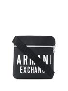 Armani Exchange Logo Shoulder Bag - Black
