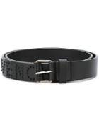 Givenchy Logo Studded Belt, Men's, Size: 90, Black, Calf Leather