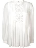 Giambattista Valli Front Lace Blouse - White
