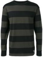 Neighborhood Striped Long-sleeve Top - Black