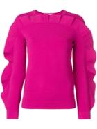 Valentino Ruffled Sweatshirt - Pink