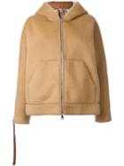 No21 Hooded Jacket, Women's, Size: 42, Brown, Cotton/acrylic/polyamide/viscose