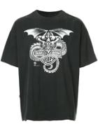Fake Alpha Vintage 1980s Harley Davidson Print T-shirt - Black