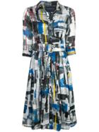 Samantha Sung Audrey Abstract Print Dress - Multicolour