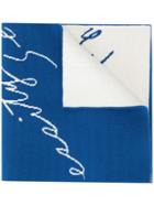 Necessity Sense All-over Logo Scarf - Blue