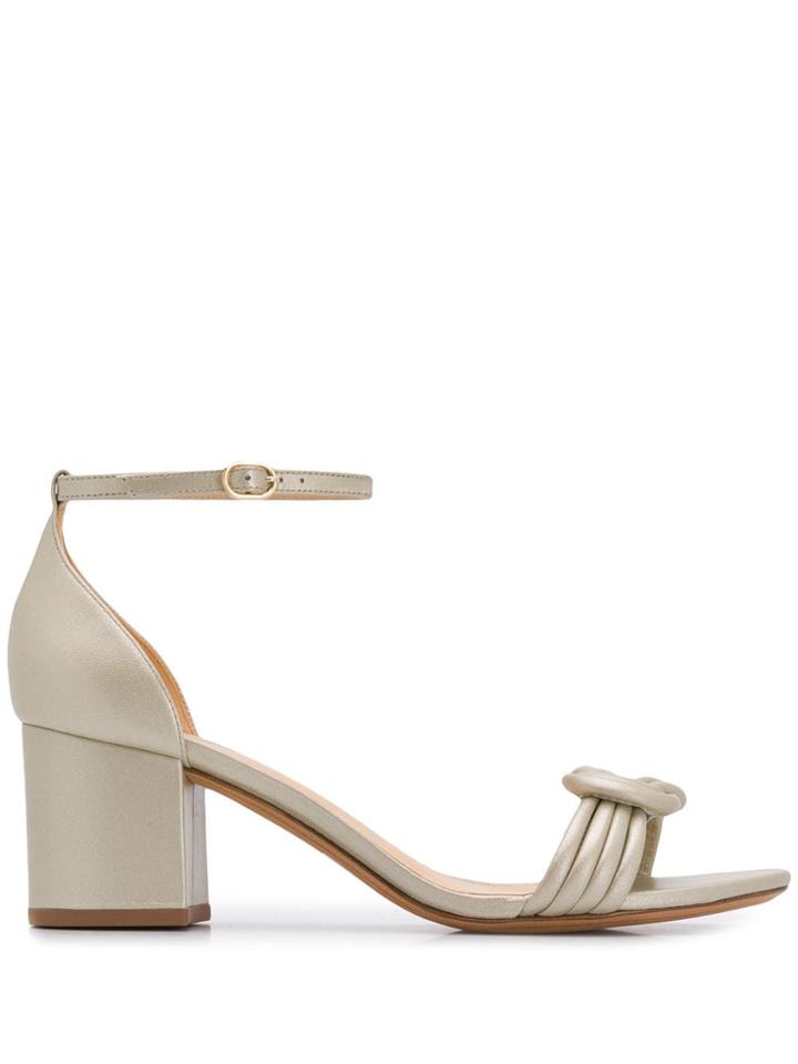 Alexandre Birman Knot Detail Sandals - Gold