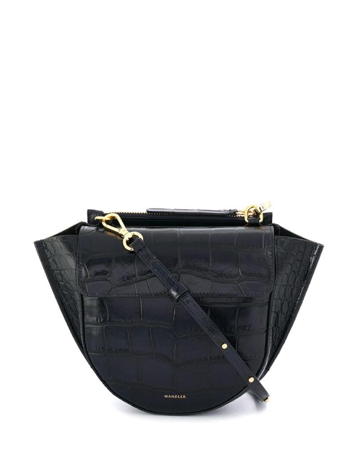 Wandler Hortensia Croc Mini Bag - Blue