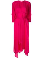 Petar Petrov Belted Asymmetric Dress - Pink