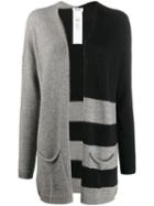 Liu Jo Striped Knit Cardigan - Black