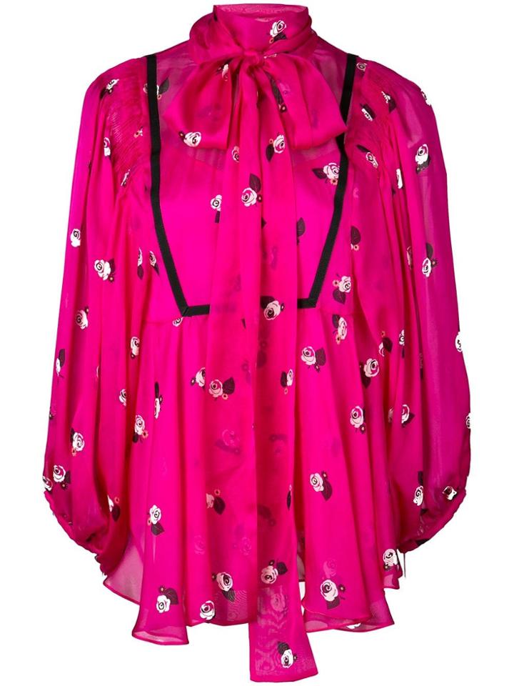 Rochas Oriana Sheer Blouse - Pink