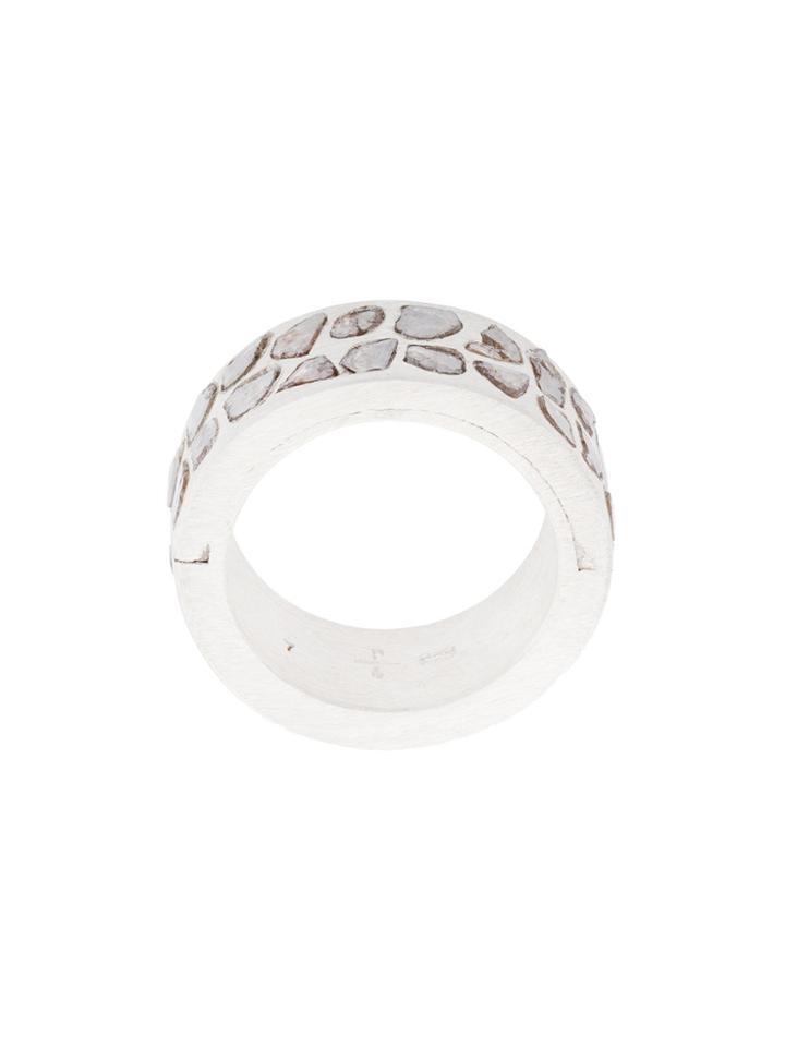 Parts Of Four Mega Pavé Sistema Ring - Metallic