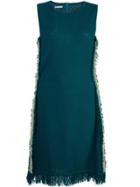 Oscar De La Renta Sleeveless Fringe Dress - Green
