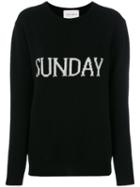 Alberta Ferretti - Sunday Embroidered Sweater - Women - Cashmere/virgin Wool - 44, Black, Cashmere/virgin Wool