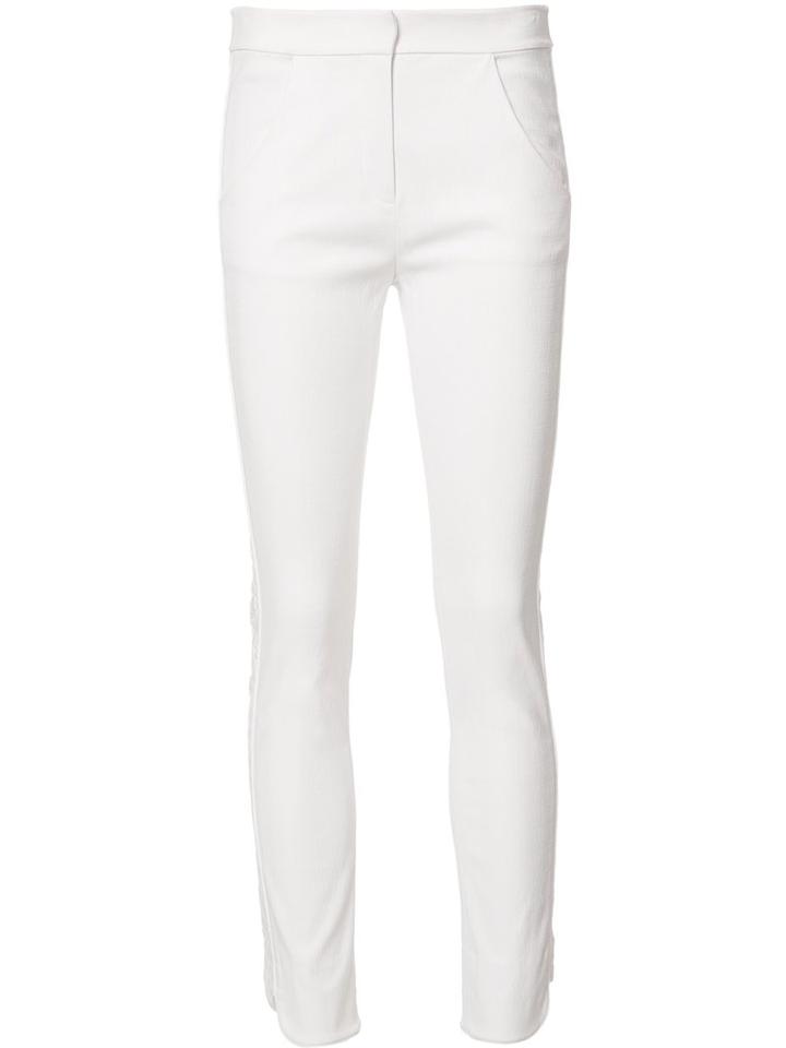 Zac Zac Posen 'pippa' Trousers, Women's, Size: 4, White, Nylon/spandex/elastane/viscose