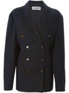 Jean Paul Gaultier Vintage Double Breasted Blazer, Women's, Size: 46, Black