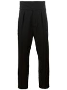 Ann Demeulemeester Tailored Drop-crotch Trousers, Men's, Size: Large, Black, Virgin Wool/cotton