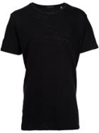 Atm Anthony Thomas Melillo Slub Jersey Crew Neck T-shirt, Men's, Size: Medium, Black, Cotton